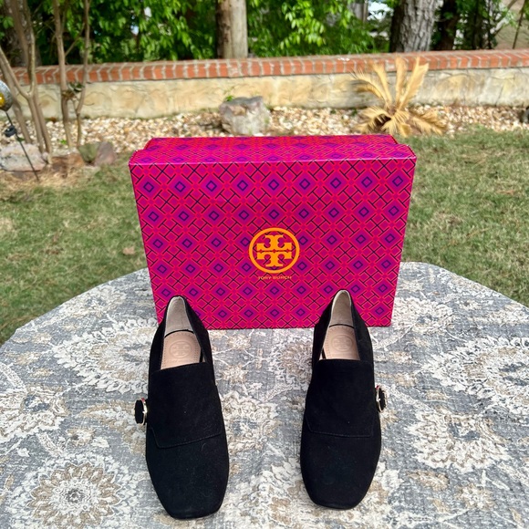 NIB Tory Burch Asymmetrical Block Heel Loafer - size 5 - Picture 6 of 12